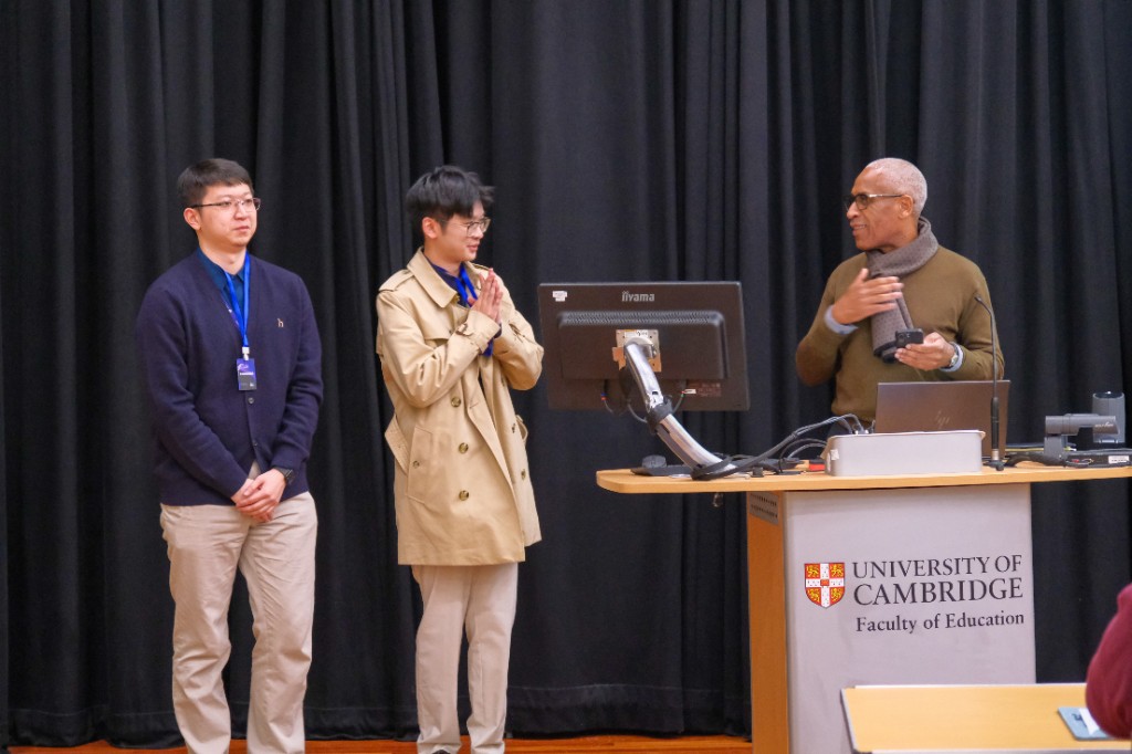 Speakers at a Cambridge Faculty of Education session